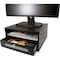 Victor Technology Monitor Riser, Large Drawer, 13"x13"x6-1/2", Midnight Black VCT11755 - alternate 1
